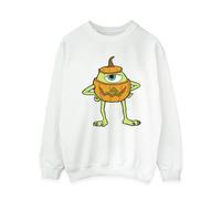 Disney Women's Mike Pumpkin Halloween Sweatshirt in White | Size: Small Disney White S