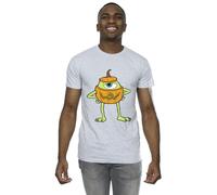 Disney Women's Mike Pumpkin Halloween T-Shirt in Grey | Size: 5XL Disney Grey 5XL