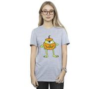 Disney Women's Mike Pumpkin Halloween T-Shirt in Grey | Size: Medium Disney Grey M