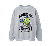 Disney Women's Mike Wazowski Reading Sweatshirt in Grey | Size: 4XL Disney Grey 4XL