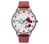Disney Women's Minnie Mouse Analog Display Red Watch MINAQ16063