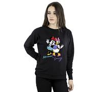 Disney Women's Minnie Mouse And Daisy Sweatshirt Black XX-Large