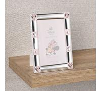 Disney Women's Minnie Mouse Border Silver 999 Plated Frame Back 4x6" Disney Silver