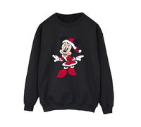 Disney Women's Minnie Mouse Christmas Sweatshirt in Black | Size: 5XL Disney Black 5XL