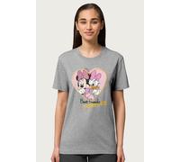 Disney Women's Minnie Mouse & Daisy Duck BestForever Relaxed Fit T-Shirt in Mid Grey | Size: 2XL Disney Mid Grey 2XL