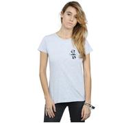 Disney Women's Minnie Mouse Dancing Chest Cotton T-Shirt in Grey | Size: Small Disney Grey S