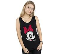 Disney Women's Minnie Mouse Distressed Face Vest XX-Large Black