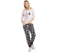 Disney Women's Minnie Mouse Onesie Pajama Set, Multicoloured, 8 UK