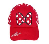 Disney Women's Minnie Mouse Polka Dots Baseball Hat, Red