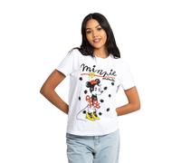 Disney Women's Minnie Mouse Scribble Classic T-Shirt in White | Size: XL Disney White XL