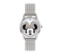 Disney Women's Minnie Mouse Silver Stainless Steal Strap Watch MN8008