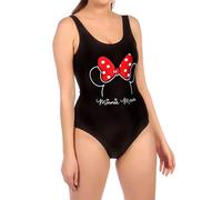 Disney Womens Minnie Mouse Swimsuit Black Large