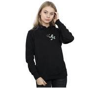 Disney Women's Minnie Mouse Tennis Breast Print Hoodie in Black | Size: Medium Disney Black M