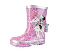 Disney Women's Minnie Mouse Wellington Boots in Pink | Size: 1 Disney Pink 1