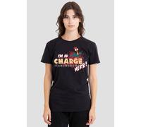 Disney Women's Moana I'm In Charge T-Shirt, Black | Size: Medium Disney Black M