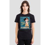 Disney Women's Moana Island T-Shirt, Black | Size: Small Disney Black S