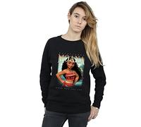 Disney Women's Moana Montage Sweatshirt Black Large