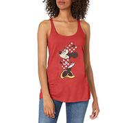 Disney Women's Modern Vintage Minnie Shirt, Red Heather, Medium