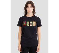 Disney Women's Monsters At Work Drooler Cooler, Mountain Goo, Blort Sodas T-Shirt, Black | Size: XL Disney Black XL