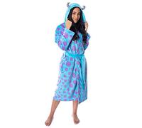 Disney Women's Monsters Inc Sulley Costume Ultra-Soft Fleece Plush Hooded Robe Bathrobe (SM/MD)