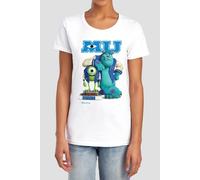 Disney Women's Monsters University Mike & Sulley Pose T-Shirt, White | Size: 2XL Disney White 2XL