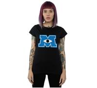 Disney Women's Monsters University Monster M Cotton T-Shirt in Black | Size: Large Disney Black L