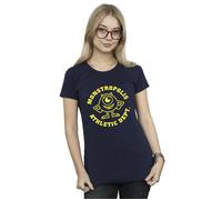 Disney Women's Monsters University Monstropolis Cotton T-Shirt in Navy | Size: Small Disney Navy S