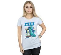 Disney Women's Monsters University Poster Cotton T-Shirt in Grey | Size: Small Disney Grey S