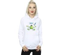 Disney Women's Monsters University Taped Mike Hoodie in White | Size: 2XL Disney White 2XL
