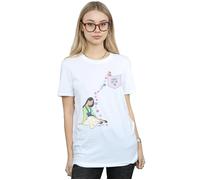 Disney Women's Mulan Always Here For You Cotton Boyfriend T-Shirt in White | Size: 2XL Disney White 2XL