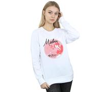 Disney Women's Mulan Be True Sweatshirt in White | Size: 2XL Disney White 2XL