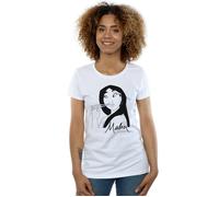 Disney Women's Mulan Chopsticks Cotton T-Shirt in White | Size: 2XL Disney White 2XL