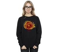 Disney Women's Mulan Courage Dragon Symbol Sweatshirt in Black | Size: Small Disney Black S