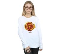 Disney Women's Mulan Courage Dragon Symbol Sweatshirt in White | Size: XL Disney White XL