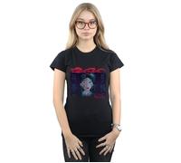 Disney Women's Mulan Geisha Face Cotton T-Shirt in Black | Size: XL Disney Black XL