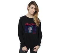 Disney Women's Mulan Geisha Face Sweatshirt in Black | Size: Large Disney Black L