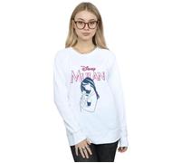 Disney Women's Mulan Magnolia Line Sweatshirt in White | Size: 2XL Disney White 2XL