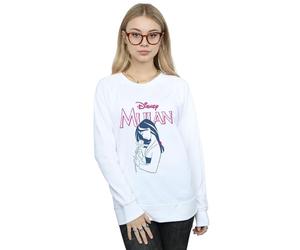 Disney Women's Mulan Magnolia Line Sweatshirt in White | Size: 2XL Disney White 2XL