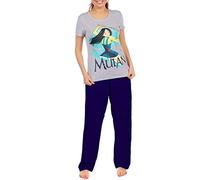 Disney Womens Mulan Pyjamas Grey Size Small