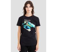 Disney Women's Mulan Sword in the Wind T-Shirt, Black | Size: XL Disney Black XL