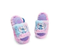 Disney Womens Multicoloured Fluffy Ombre Stitch Character Slider Slippers - 7-8 UK