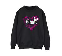 Disney Women's Mum Heart Minnie Mouse Sweatshirt in Black | Size: 2XL Disney Black 2XL