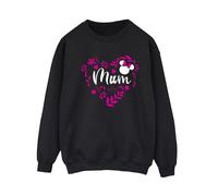 Disney Women's Mum Heart Minnie Mouse Sweatshirt in Black | Size: Medium Disney Black M