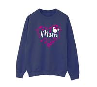 Disney Women's Mum Heart Minnie Mouse Sweatshirt in Navy | Size: Medium Disney Navy M