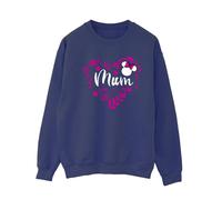 Disney Women's Mum Heart Minnie Mouse Sweatshirt in Navy | Size: XL Disney Navy XL