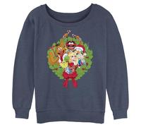 Disney Women's Muppet Wreath Sweatshirt, Desert Pink, S