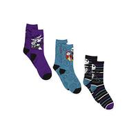 Disney Women's Nb279xccyt Socks, Black, L (Pack of 3)