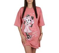 DISNEY Women's nightdress, 100% cotton, summer nightshirt (DISNEY Minnie Mouse, S)