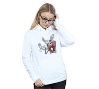 Disney Women's Nightmare Before Christmas Ghosts of Jack Hoodie White XX-Large