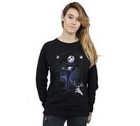 Disney Women's Nightmare Before Christmas Jack Skull Collage Sweatshirt Black Medium